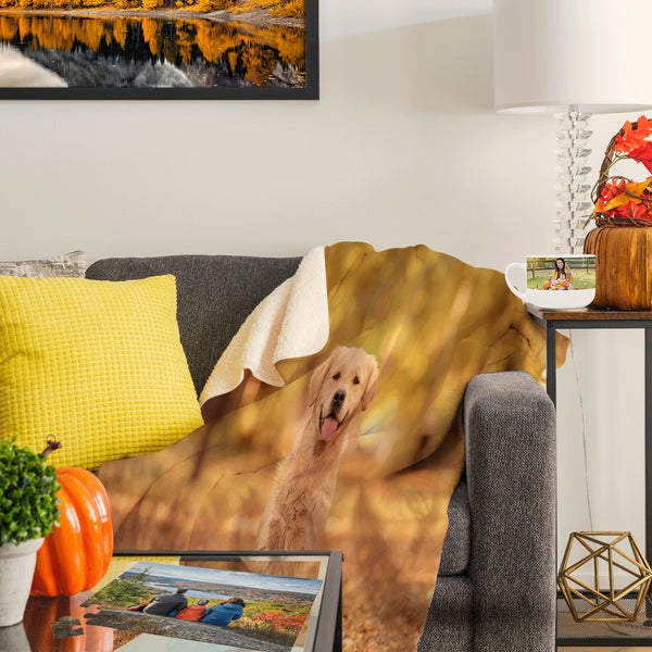 Sherpa Blanket Personalized Sherpa Blanket  Fujifilm Print Life Fujifilm Print Life Personalized Photo Gift Made in Canada