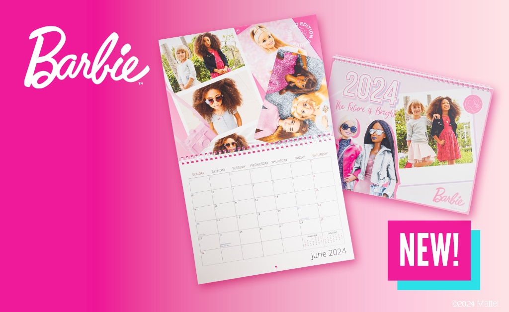 Calendar | BARBIE™ Personalized Barbie Calendar Calendar Fujifilm Print Life Fujifilm Print Life Personalized Photo Gift Made in Canada