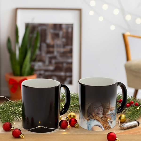 Black Colour-Changing Mug