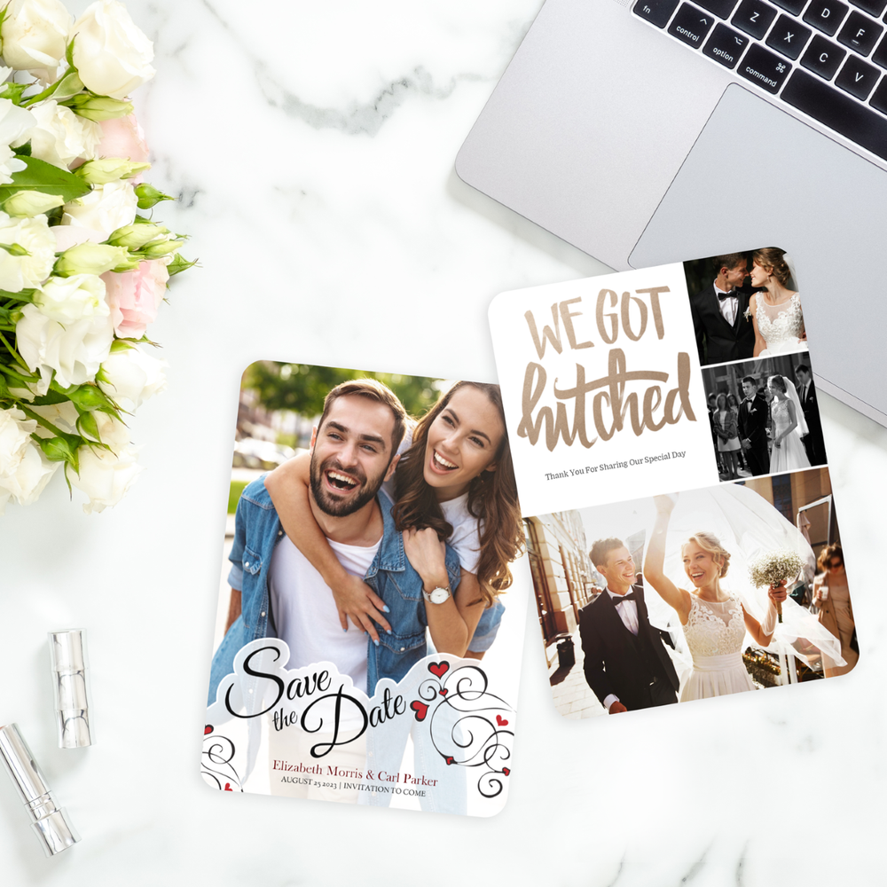 Wedding Greeting Card 5x7 folded birthday card  personalized greeting card Greeting Card Fujifilm Fujifilm Print Life Personalized Photo Gift Made in Canada