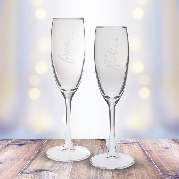 Custom Champagne Glasses (Set of 2)   Fujifilm Fujifilm Print Life Personalized Photo Gift Made in Canada