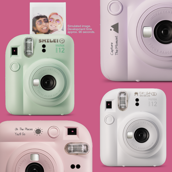 Personalized instax mini 12™ Instant Camera Bundle Personalized Fujifilm Instax Mini 12 Camera Bundle with Film  Fujifilm Fujifilm Print Life Personalized Photo Gift Made in Canada