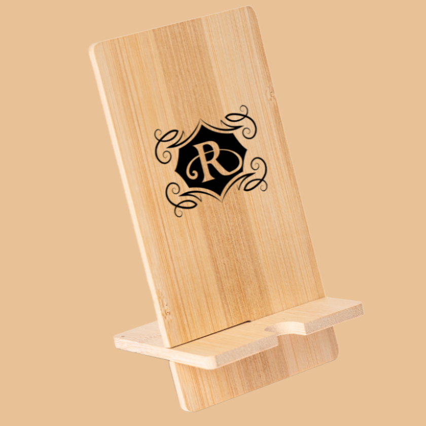 Engraved Bamboo Phone Stand Personalized Engraved Bamboo Phone Stand Personalize Gift Fujifilm Fujifilm Print Life Personalized Photo Gift Made in Canada