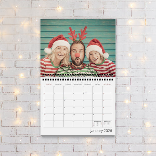 Calendar (Center Coil) Personalized Center Coil Photo Calendar  Fujifilm Fujifilm Print Life Personalized Photo Gift Made in Canada