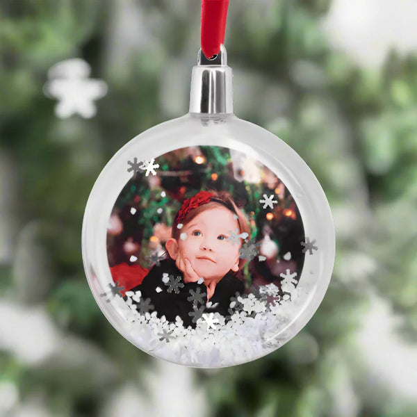 Snow Globe Ornament Personalized Snow Globe Ornament Personalize Gift Fujifilm Fujifilm Print Life Personalized Photo Gift Made in Canada