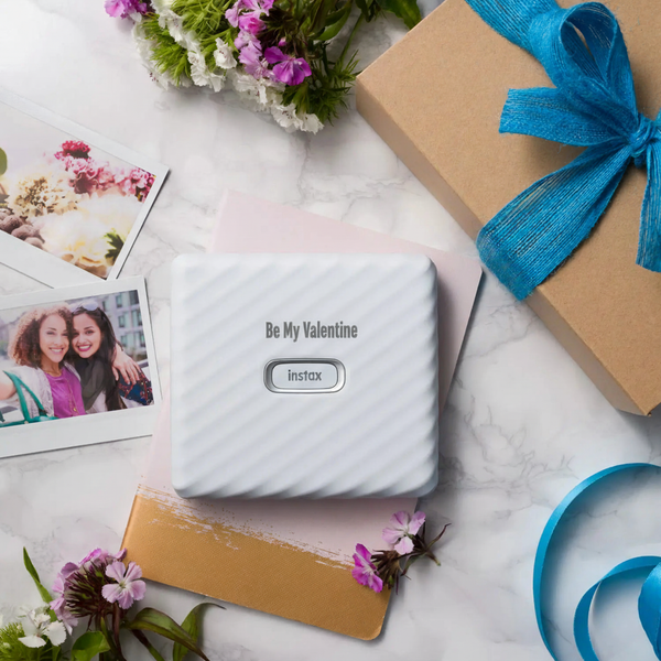 Valentine's Day Instax flatlay
