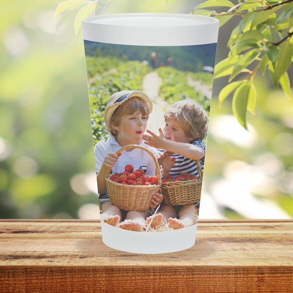Frosted Glass 17oz Personalized Frosted Photo Glass  Fujifilm Fujifilm Print Life Personalized Photo Gift Made in Canada