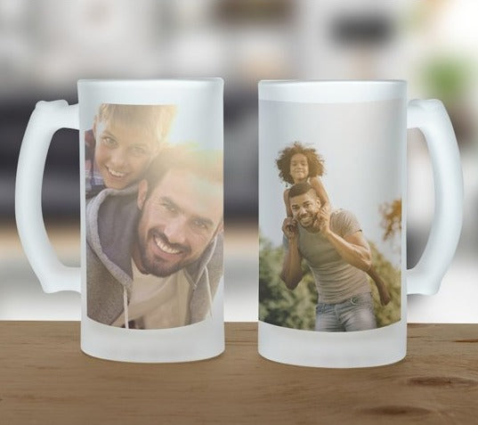 Frosted Beer Stein Custom Photo Beer Stein  Fujifilm Fujifilm Print Life Personalized Photo Gift Made in Canada