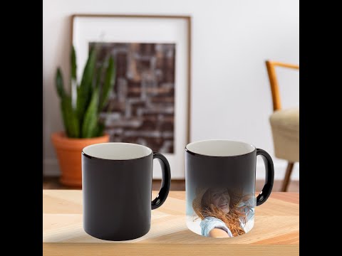 Black Colour-Changing Mug
